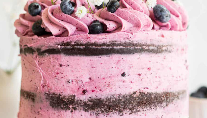Chocolate-Blueberry-Cake